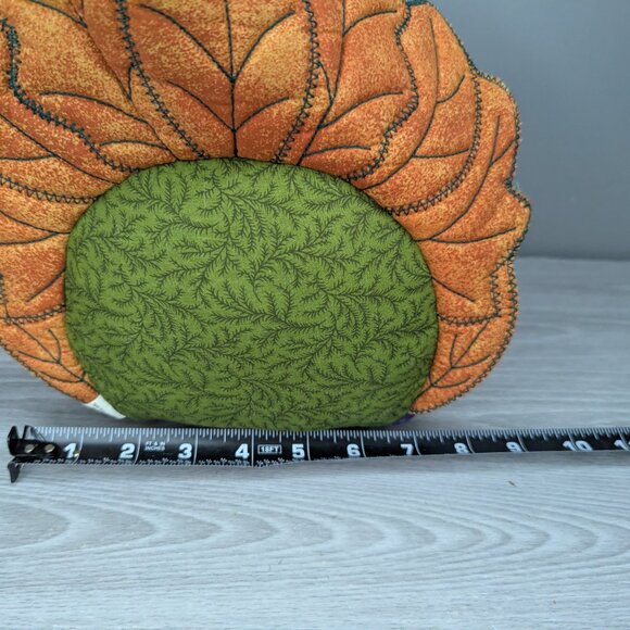 Hallmark Winslow Turkey Centerpiece Colorful Plush with Fabric Leaf Details - Picture 10 of 11